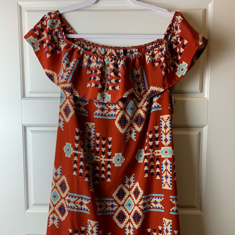 Cute geometric styled sun dress